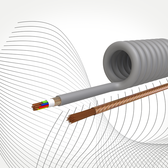 High-temperature cables made of fluoroplastics and silicone